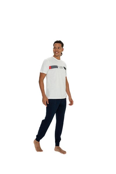 U.S. Polo Assn. U.S. Polo Assn. Men's Ecru Pajama Suit 18888