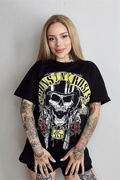 Karakedi Μπλουζάκι Unisex Black Guns N' Roses Skull 85