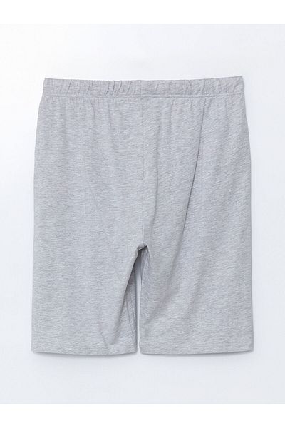 LC Waikiki Gray Standard Fit Men's Pajama Bottom Shorts