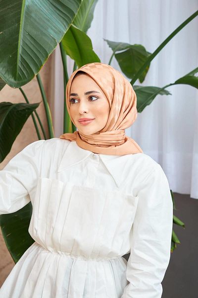 İpekhan Eșarfă Jacquard Caramel 9900-20