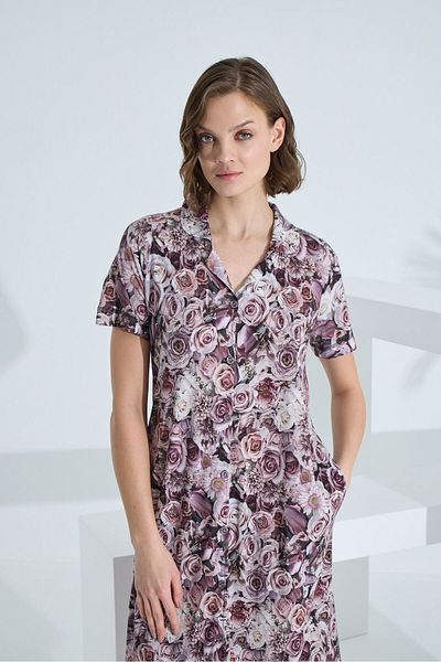 Etoile Bamboo Short Sleeve Pocket Summer Women's Dress 72952