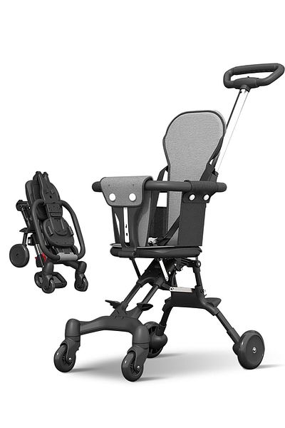 Ma Baby Baby Lightweight Stroller,Two-way Push Four Wheel Stroller