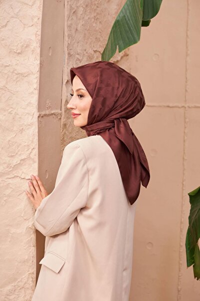 İpekhan Κασκόλ Houndstooth Jacquard Bitter Brown 9901-14