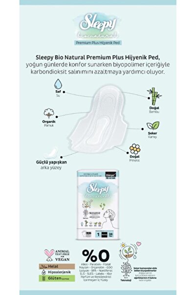 Sleepy 32'li Bio Natural 17 Al 15 Öde Günlük Ped Uzun ve Rosie Hediye