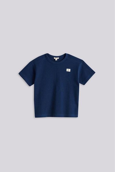 Nebbati Basic Bg Store Boy's Navy Blue Shorts and Tshirt Set