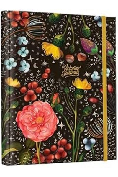 Hepta Collection دفتر ملاحظات فيكتوريا جورنالز سري حلزوني مقاس 17 × 24 96 صفحة مسطرة