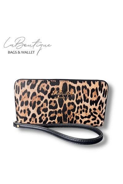 LA BOUTIQUE Portofel LB cu Motiv Leopard Model 4047
