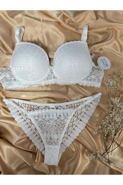 chiara grazia 3410 Padded Lace Bra Set