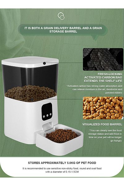 KidLe Automatic Cat Feeder Pet Feeder