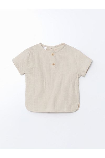 LC Waikiki Lcw Muslin Baby Boy T-Shirt and Shorts 2-Pack