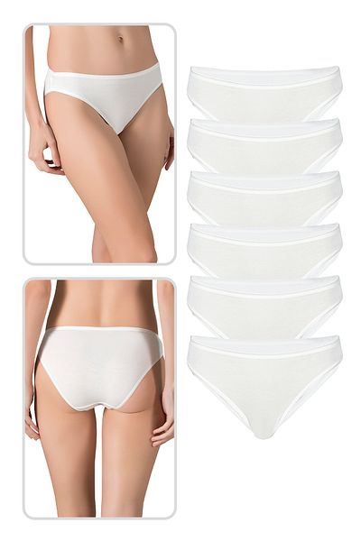 ÖZKAN underwear Özkan 23926 Γυναικεία εύκαμπτα άνετα εσώρουχα βισκόζης 6 συσκευασιών