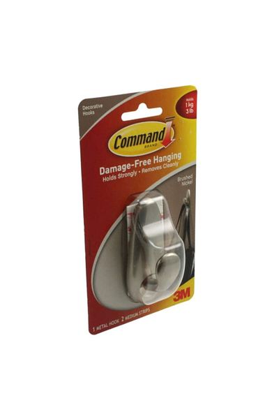 COMMAND Damage-Free Large Metal Durable Multi-Purpose Hanging Hook