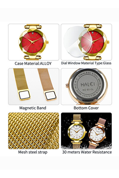 ETG HALEI Harley 6010 Quartz Light Luxury Ladies Watch