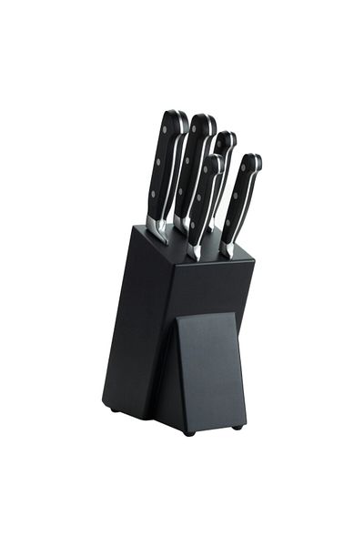 Hatchen 6-Piece Premium Stainless Steel Kitchen-Knife Set with Block