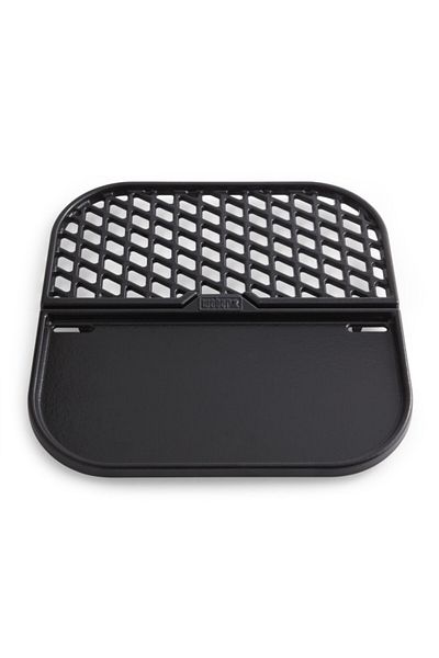 WEBER 2-In-1 Durable Cast Iron Multifunctional BBQ Grill and Griddle