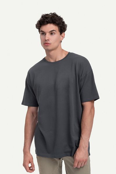 KAFT Unisex Oversize/ Relax Fit Basic T-Shirt - Plum