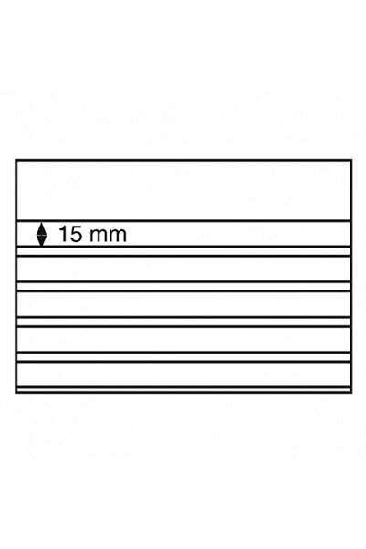 Leuchtturm Pul Kartelası 5 Sıralı Kapaklı 10'lu Polystyrol Kapak