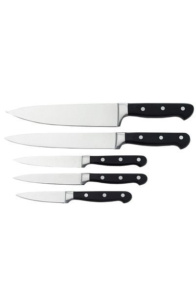 Hatchen 6-Piece Premium Stainless Steel Kitchen-Knife Set with Block