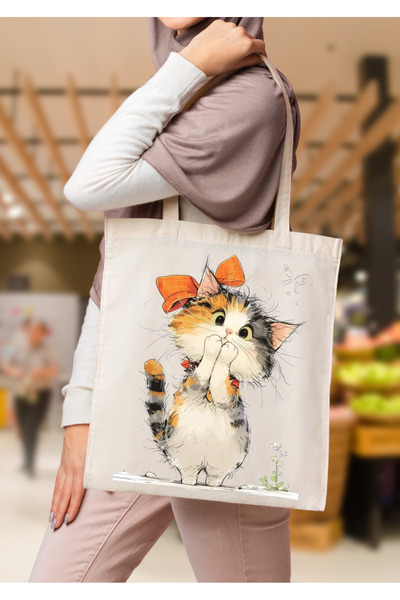 WHB 35x40 -Tote Bag, Grocery, School Bag .Bez Çanta, Hem pazar Çantası hem da...