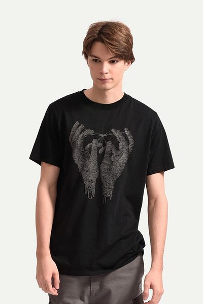 KAFT Μπλουζάκι Unisex Regular Fit Design - Mano Unus