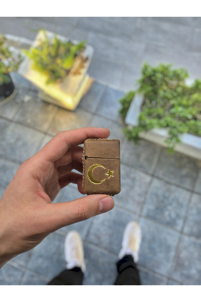 VİSSO Visso 1933 Hakiki Dana Derisi El Yapımı ZİPPO Tarzı Benzinli Çakmak Kıl...