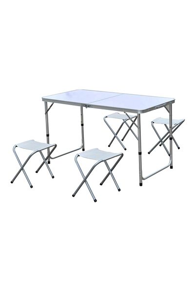 Atmosphera 5-Piece Aluminum Four-Seater Modern Outdoor Dining Set