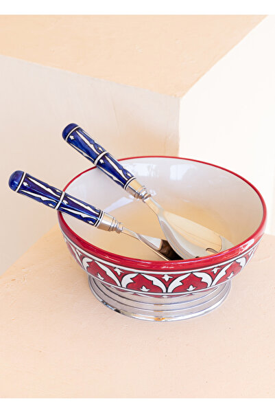 The Mia Corallo Salad Bowl Red 25x25x11 cm CRL0014