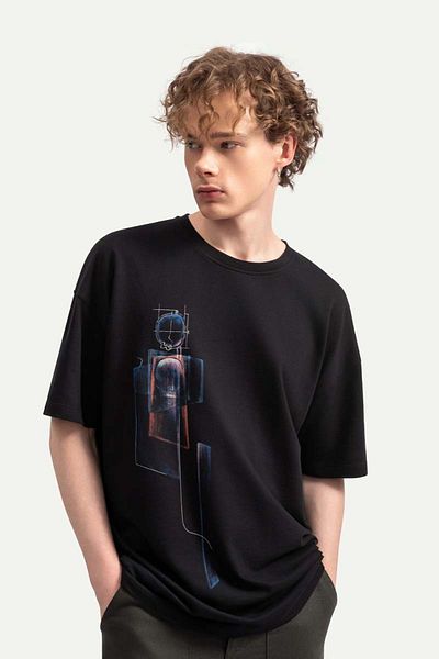 KAFT Unisex Oversize Design T-Shirt - Αίσθηση