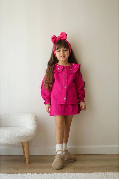maykids Denim Flower Suit