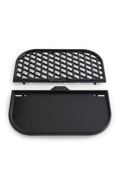 WEBER 2-In-1 Durable Cast Iron Multifunctional BBQ Grill and Griddle