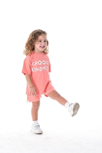 Daisy Dolly Girl's Floral Patterned Cotton Shorts Set