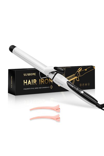 Sunhome Professional Curling Iron Wand, 28mm Hair Curler and 4 Adjustable Temps