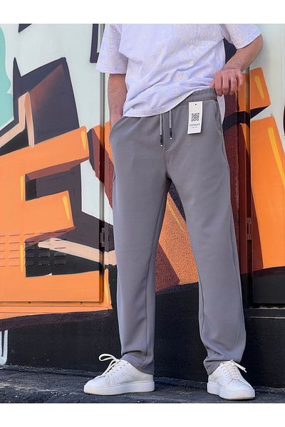 ElitWear New Season Comfortable Fit Flexible Fabric Pants with Elastic Waist and Drawstring