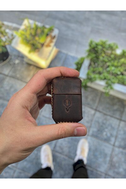 VİSSO Visso 1933 Hakiki Dana Derisi El Yapımı ZİPPO Tarzı Benzinli Çakmak Kıl...