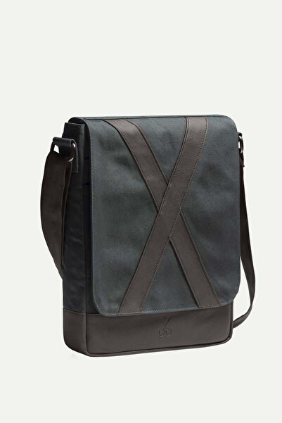 KAFT Unisex Vertical Messenger Bag - Methone - Asphalt