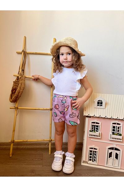 DİVİSTA Pantaloni scurți unisex pentru copii cu modele multicolore