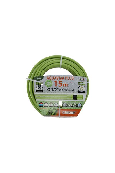 CLABER Lightweight Algae Resistant Aquavia Plus Hose 15m x 1/2 Inch
