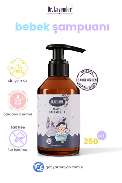 Dr.Lavender Doğal Bitkisel Lavanta Yağlı Bebek Şampuanı 250 ml