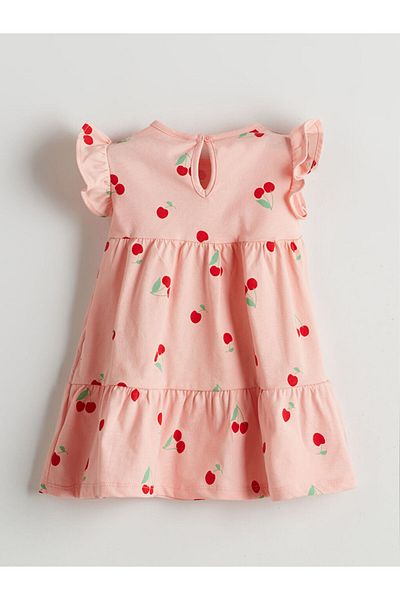 LC Waikiki Cherry Printed Baby Girl Dress
