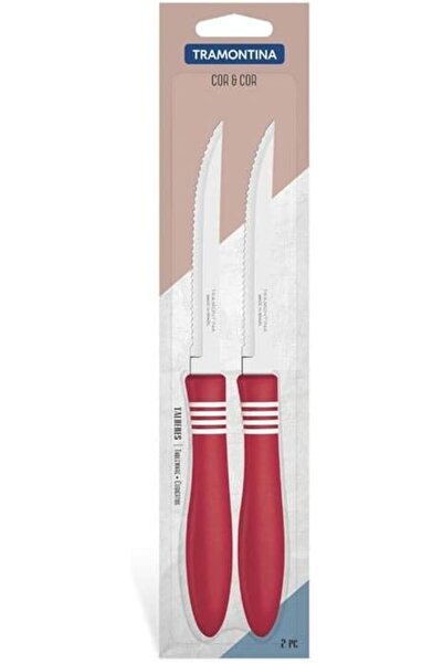 TRAMONTINA منذ عام 1911، صنع في البرازيل - طقم سكاكين شرائح اللحم من Cor&cor ...