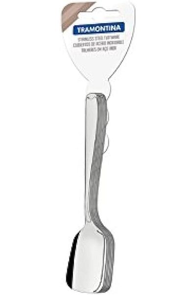 TRAMONTINA Since 1911, Made In Brazil - Copacabana 3 Pieces Stainless Steel Sugar Spoon Set