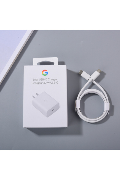 Choice الولايات المتحدة (صندوق) مع كابل شاحن USB-C بقوة 30 وات لهاتف Google P...