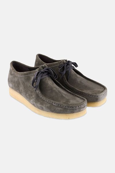 CLARKS Men Standard Wallabee Lace Up Casual Shoes, Grey