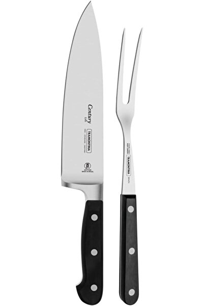 TRAMONTINA منذ عام 1911، صنع في البرازيل - مجموعة نحت من الفولاذ المقاوم للصد...