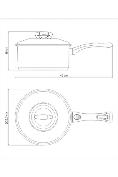 TRAMONTINA Since 1911, Made In Brazil - 24cm Sauce Pan Solar Bakelite