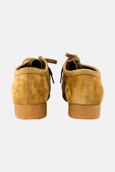 CLARKS Men Standard Wallabee Lace Up Casual Shoes, Khaki