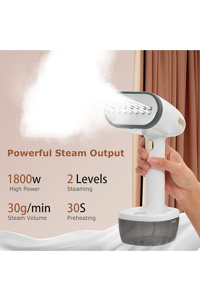 COOYA Steam Iron,1800W Fast Heat-Up, 350ML Large Water Tank, 2 Steam Modes for Home Office Travel, White