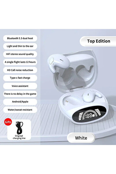 Choice White Wireless Sports Bluetooth Headphones Highend Tws Dual Ear Sleep ...