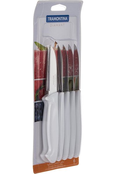 TRAMONTINA Since 1911, Made In Brazil - Diamant 6 Pieces Paring Knife Set With Stainless Steel Blade