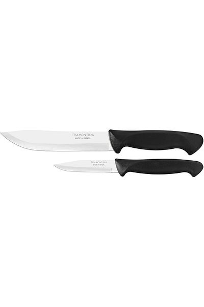 TRAMONTINA Since 1911, Made In Brazil - Usual 2 Pieces Knife Set With Stainless Steel Blade
